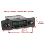 RETROSOUND Frontblende - Euro all black – Bild 7