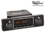 RETROSOUND Frontblende - Euro black w/ chrome trim – Bild 3