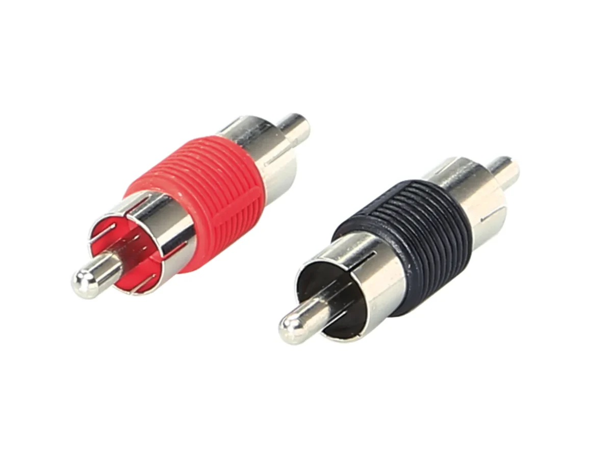 RCA Verbinder Male 1 x rot / 1 x schwarz – Bild 1