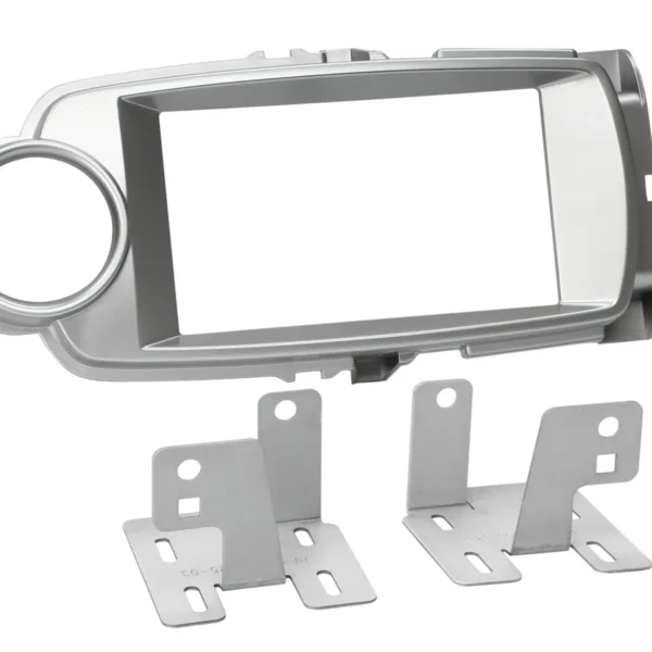 2-DIN Radioblende Toyota YarisXP13 10/2011-08/2014 silber