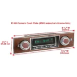 RETROSOUND Frontblende - Walnut 67-68 Chevrolet Camaro – Bild 4
