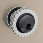 RETROSOUND vorderer Bedienknopf, Metall, verchromt, schwarz lackiert – Bild 12