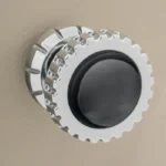 RETROSOUND vorderer Bedienknopf, Metall, verchromt, schwarz lackiert – Bild 17