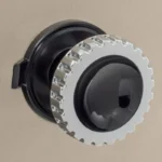 RETROSOUND vorderer Bedienknopf, Metall, verchromt, schwarz lackiert – Bild 7
