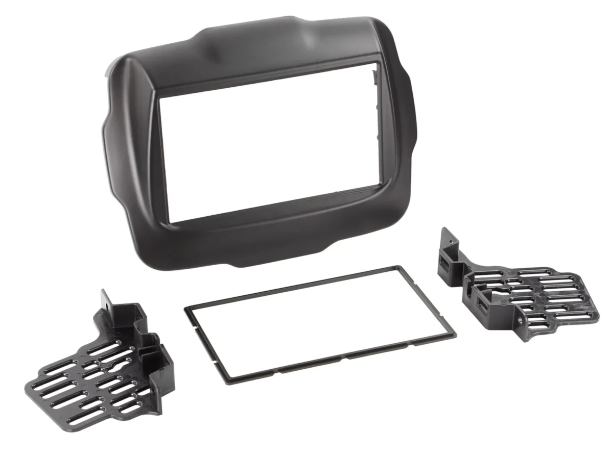 2-DIN Radiobllende Jeep Renegade 2014-2023 schwarz – Bild 1