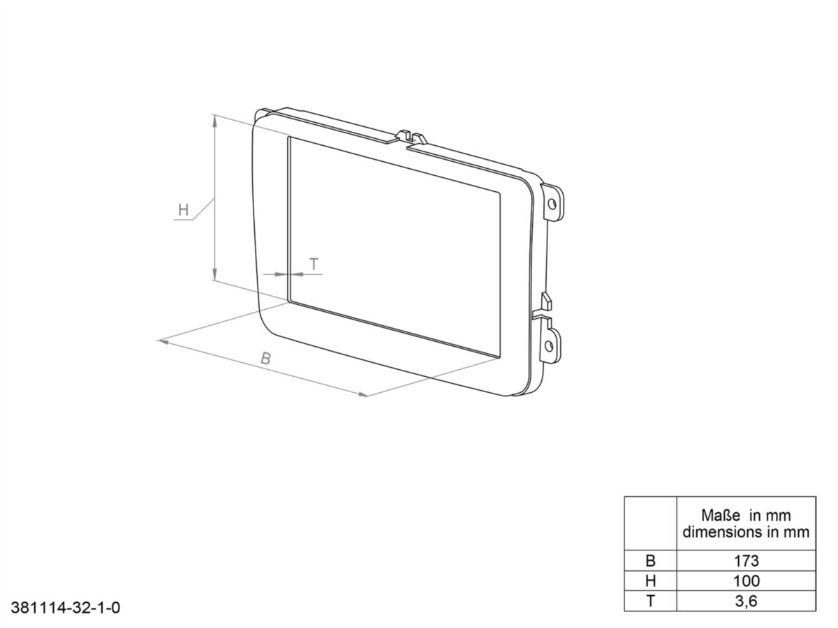 2-DIN Radioblende mit Fach Ford Transit V363 2014-2019 – Bild 7