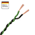 Verdrillte Kabel 2x0.5mm Grün/Schwarz – Bild 2
