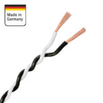 Verdrillte Kabel 2x0.5mm Weiss/Schwarz – Bild 2