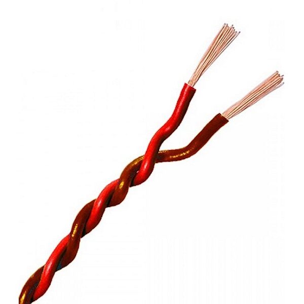 Verdrillte Kabel 2x0.5mm Rot/Braun