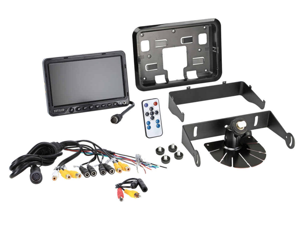 7 Zoll Monitor universal 16:9 1 RFK4 AV EingängeSplitscreen – Bild 2