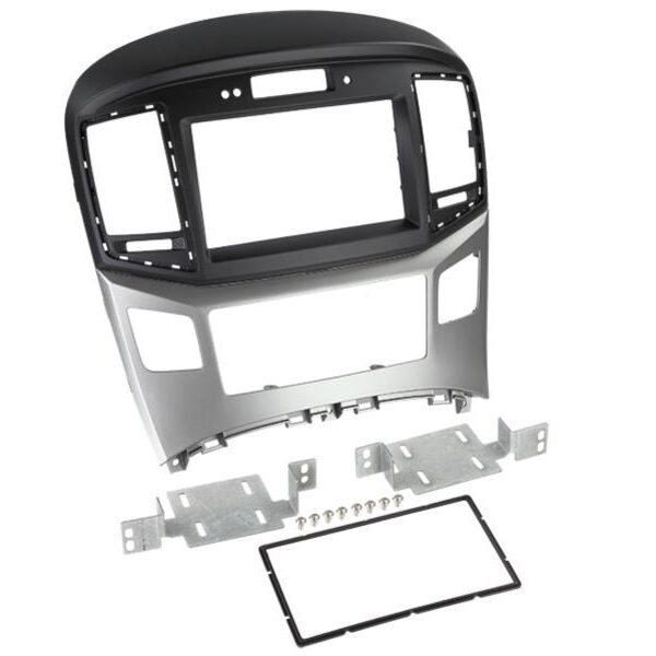 2-DIN RB Hyundai H1 2015- schwarz/silber mit Uhr