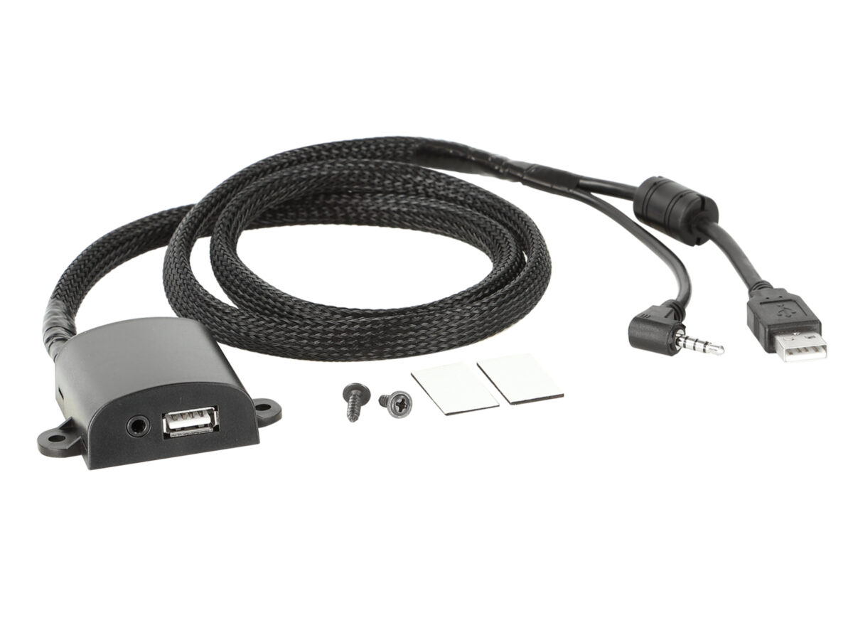 USB/AUX-AV Aufbaugehäuse universal USB/3,5mm Klinke – Bild 1
