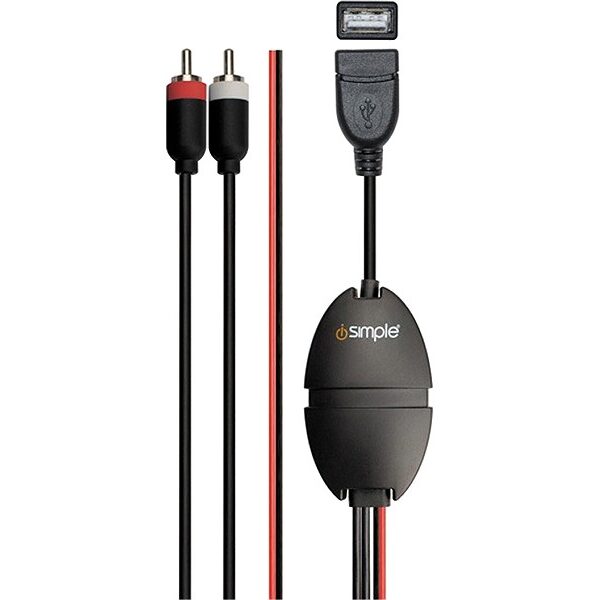 iSimple IS3301 JamPort universeller AUX-Adapter Cinch auf USB mit Ladefunktion