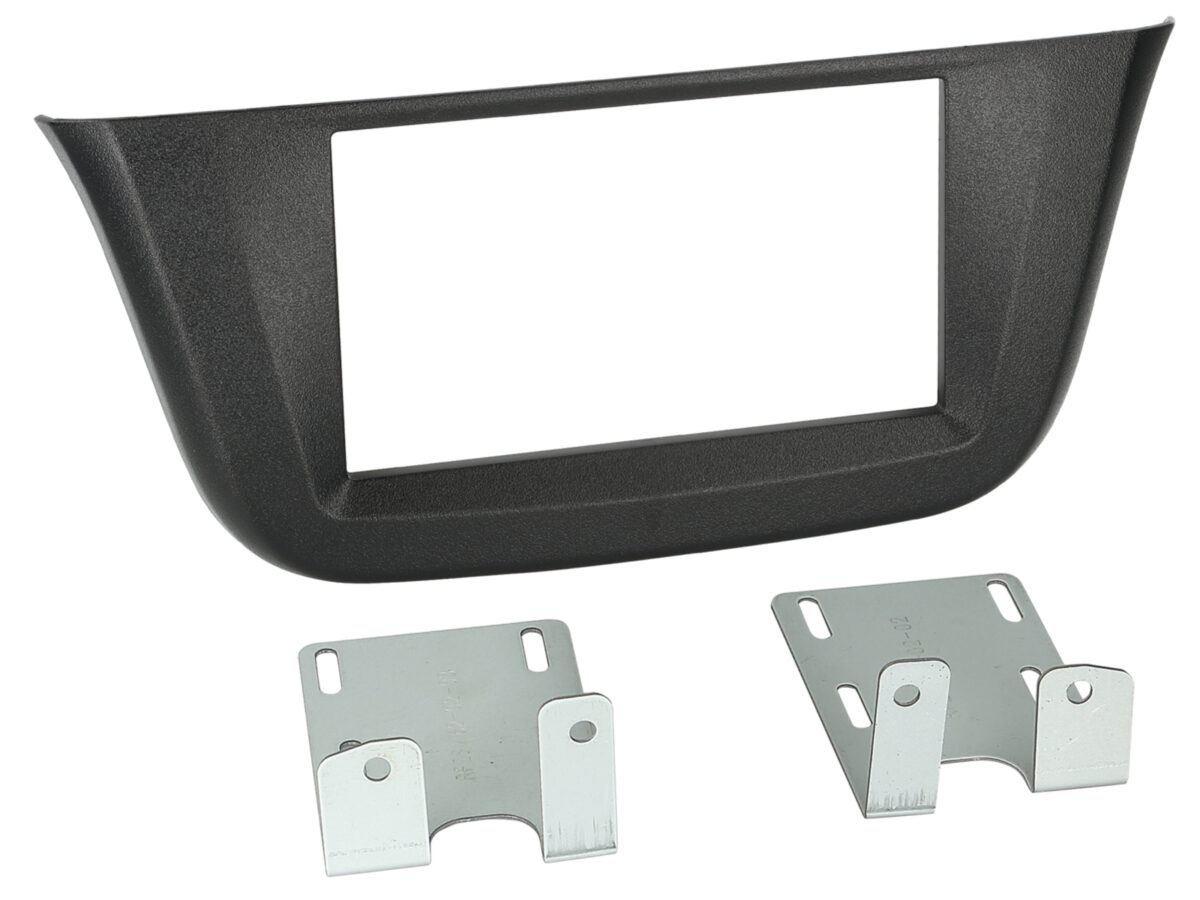 2-DIN Radioblende Iveco Daily 2014-2023 schwarz genarbt – Bild 1