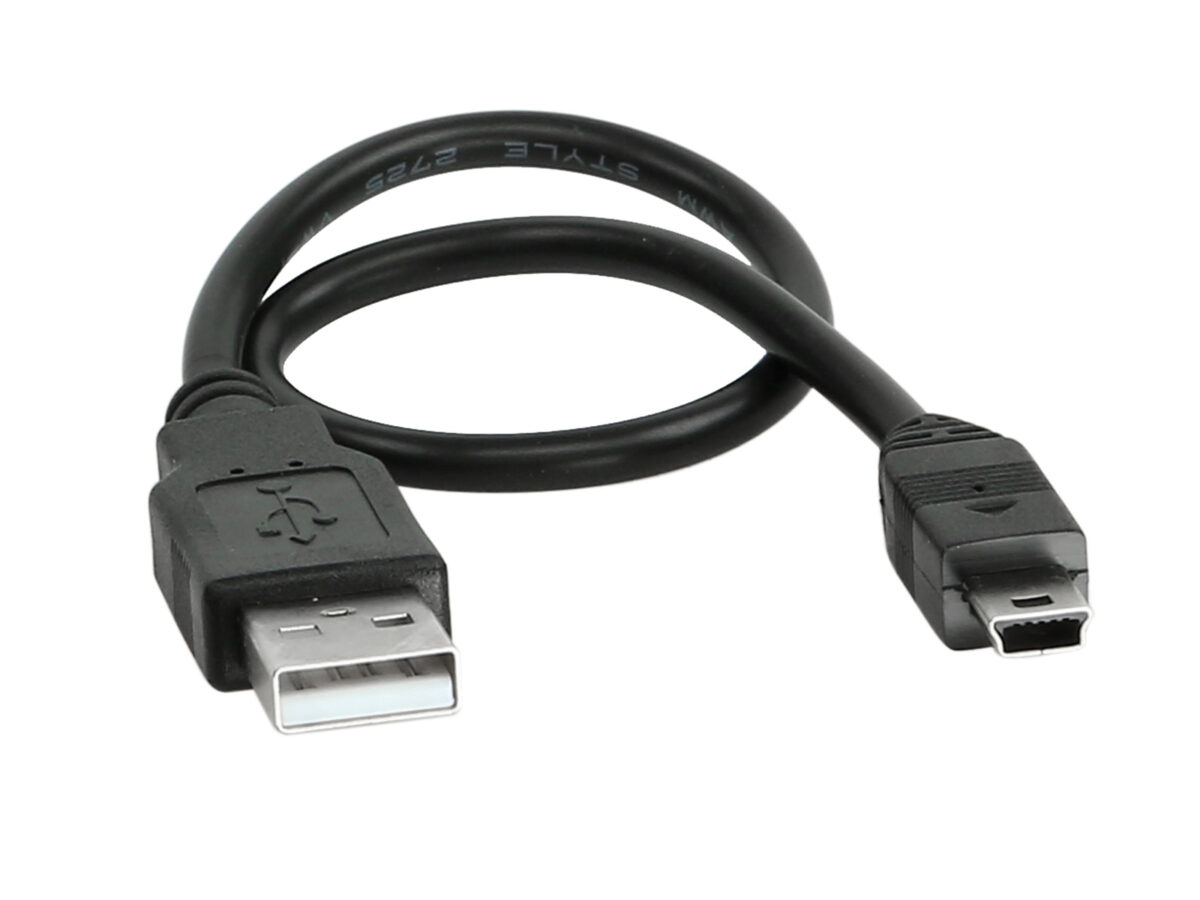 USB KABEL 20CM A MINI B – Bild 1
