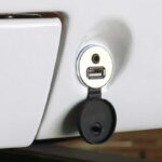 RETROSOUND USB-Einbaubuchse mit 3.5mm Klinke, chrom 130cm – Bild 3