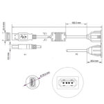 USB-Einbaubuchse mit 500cm Kabel – Bild 4