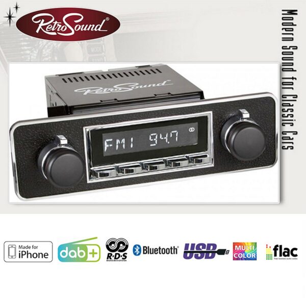 RETROSOUND RSD-TRIM-6DAB DAB Komplett-Set Trim mit Zubehör