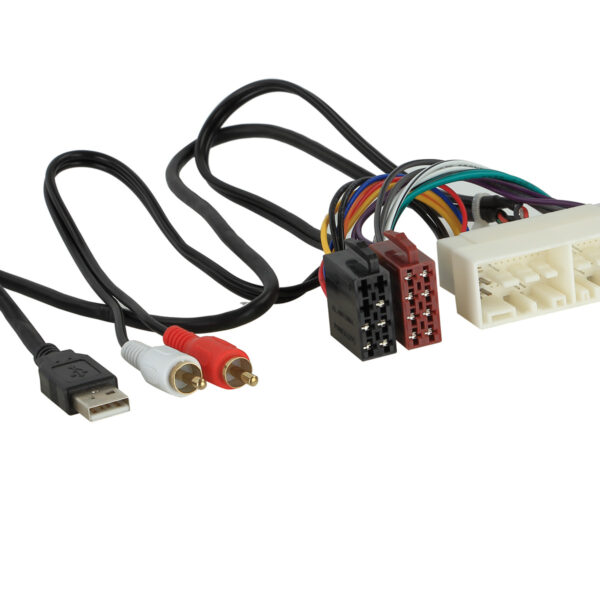 Adapterkabel ISO für Kia ab 2017 mit AUX-Eingang und USB Anschluss