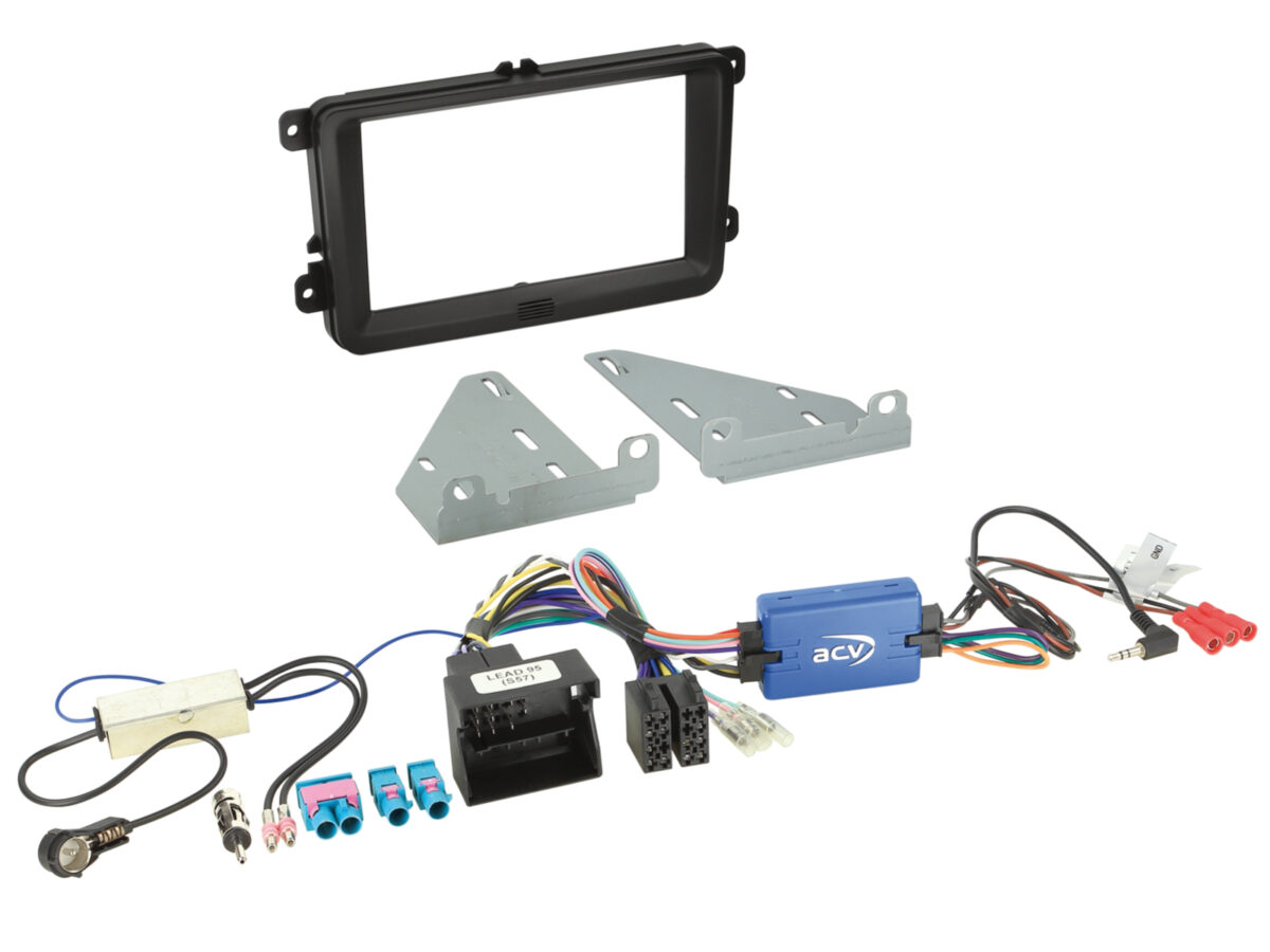 2-DIN Kit 3 Seat/Skod/aVW diverse Fahrzeuge LFB schwarz – Bild 1