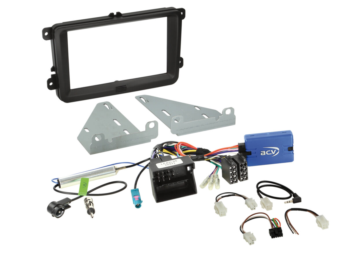 2-DIN Kit 2 Seat/Skod/aVW diverse Fahrzeuge LFB schwarz – Bild 1