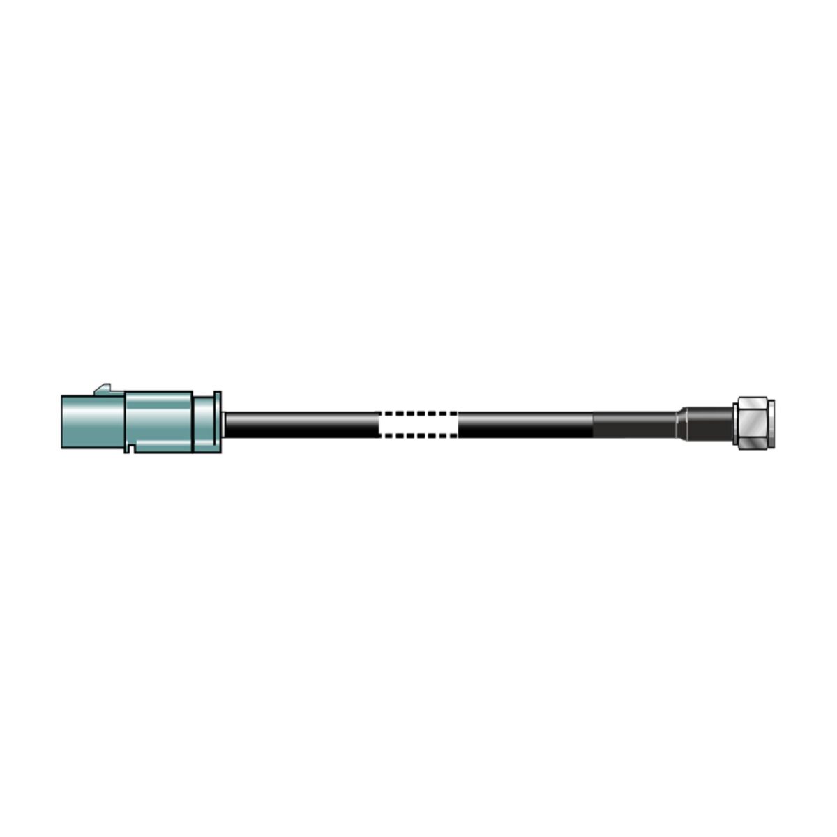 ATTB 2308.01 Adapterkabel SMA FAKRA-C RG58, 0,2m – Bild 3