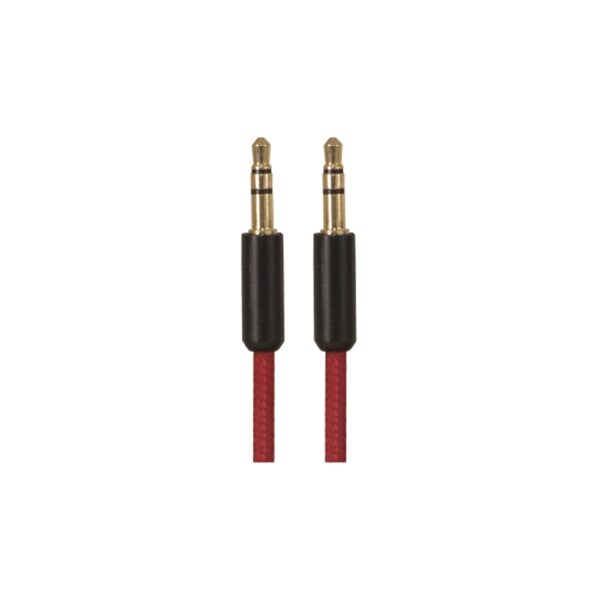 iSimple ISMJ73RB 3,5mm Klinke-Klinke Adapterkabel Stk.-Stk., 1m, rot