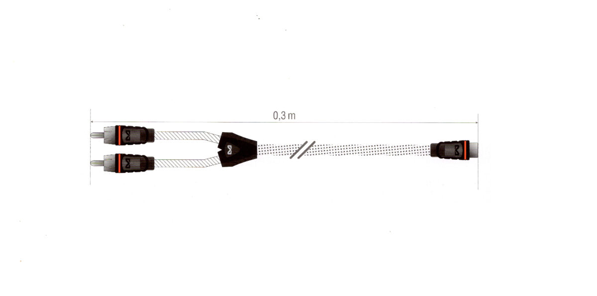 Premium Audio Y-Cinchkabel, 2 Kanal, XP30S Y-CINCHKABEL – Bild 2