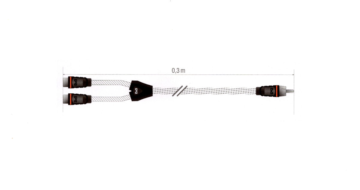 Premium Audio Y-Cinchkabel, 2 Kanal, XP30B Y-CINCHKABEL – Bild 2