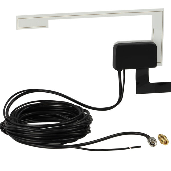 Glasklebeantenne DAB/DAB SMA f 12V externe Spannung