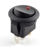 Wippenschalter 1X Ein / Aus rote 12 Volt LED Stück – Bild 3