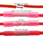 Stoßverbinder mit Schrumpfschlauch 0.50 - 1.50 mm Vollisoliert Rot – Bild 3