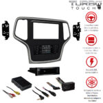 2DIN Turbotouch-Kit mit Touchscreen für Jeep Grand Cherokee ab 2015, silber – Bild 4
