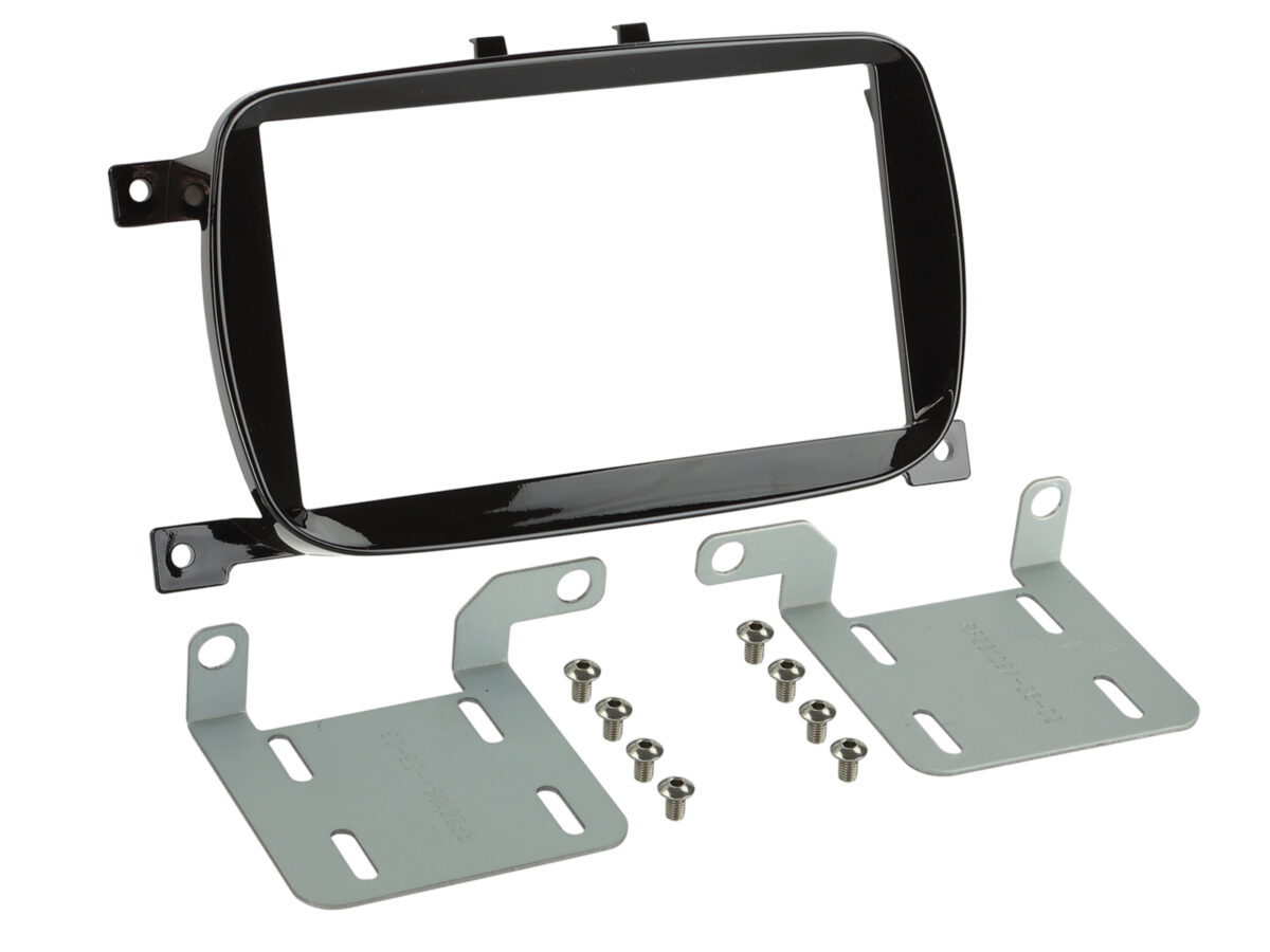 2-DIN Radioblende Fiat 500 07/2015-2023 Klavierlack – Bild 1
