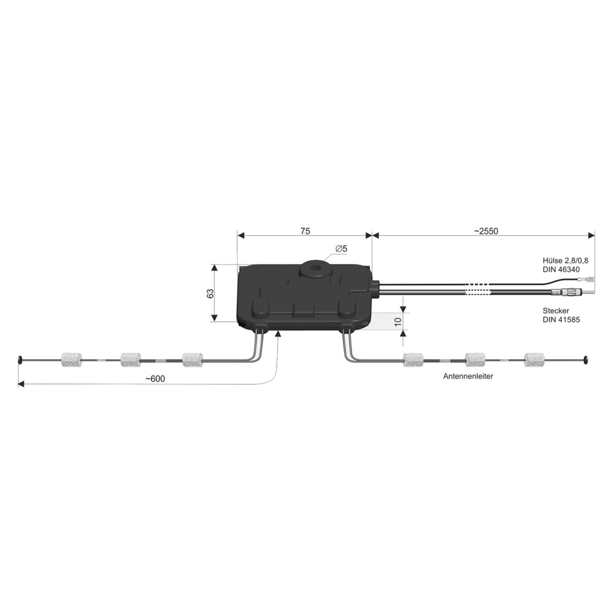 ATTB 5010.01 Dipolantenne AM, FM, DAB opt. mit 4724.02 – Bild 3