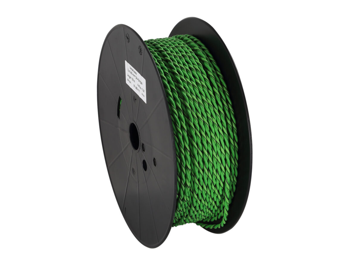 Verdrillte Kabel 2x2.50mm Grün/Grün-Schwarz – Bild 1