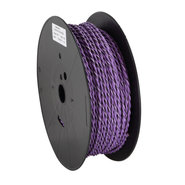 Verdrillte Kabel 2x2.50mm Violett/Violett-Schwarz