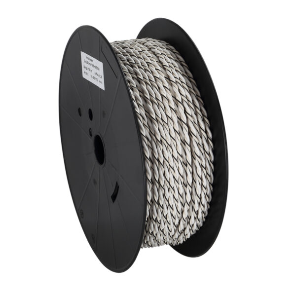 Verdrillte Kabel 2x2.50mm Weiß/Weiß-Schwarz