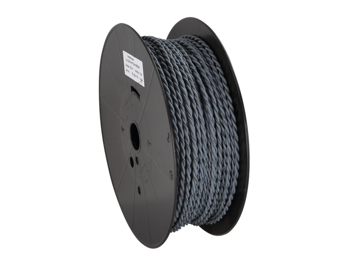Verdrillte Kabel 2x2.50mm Grau/Grau-Schwarz – Bild 1