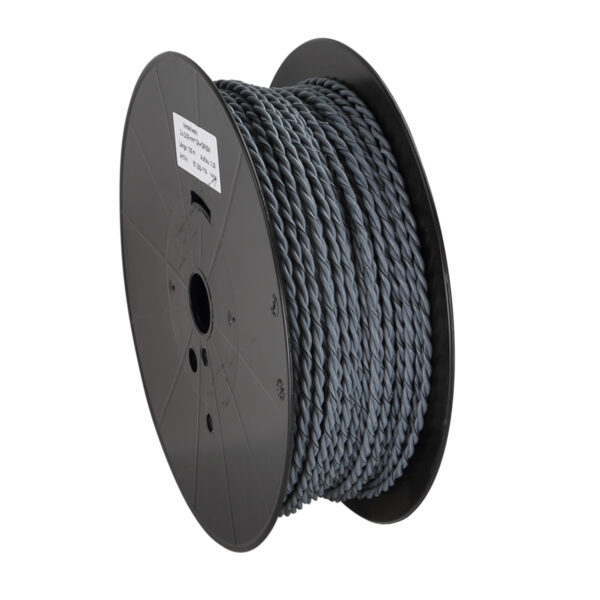 Verdrillte Kabel 2x2.50mm Grau/Grau-Schwarz