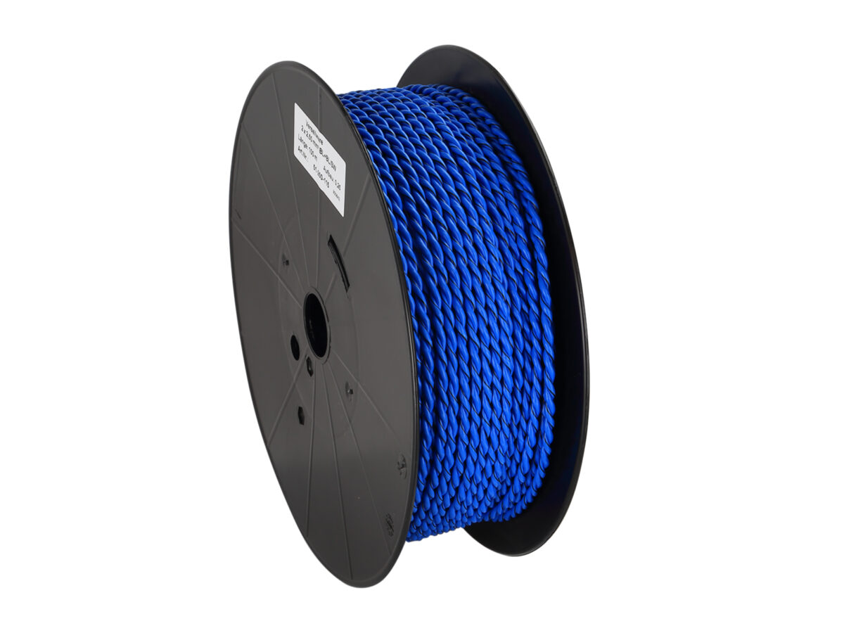 Verdrillte Kabel 2x2.50mm Blau/Blau-Schwarz – Bild 1