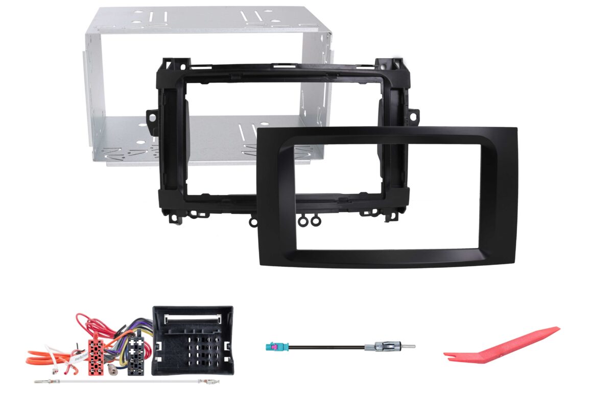R-D026 Montageset für Mercedes schwarz matt lackiert – Bild 1