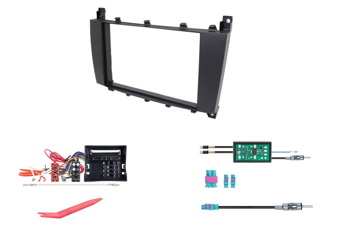 R-D030 Montageset für Mercedes schwarz matt lackiert – Bild 1
