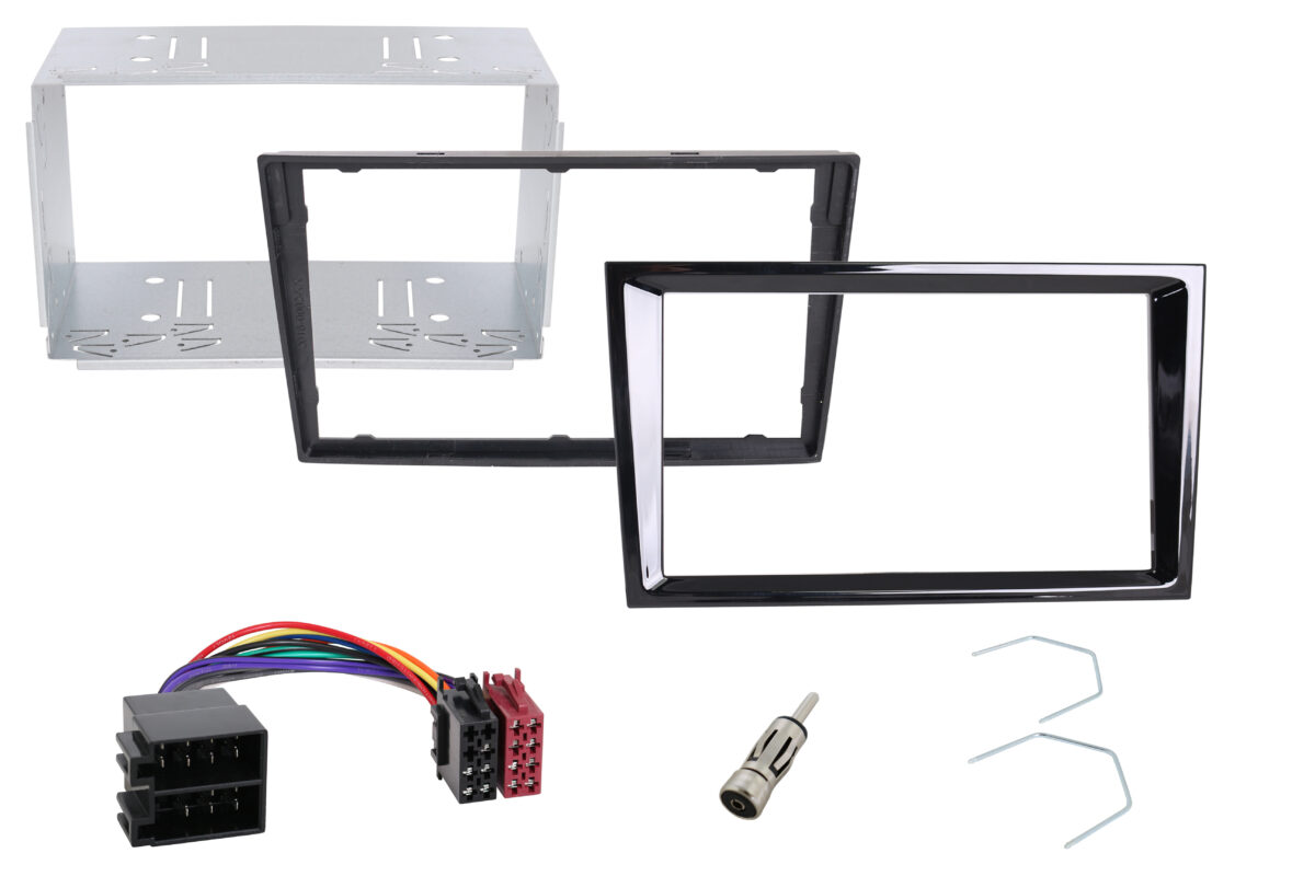 D032 Montageset für Opel schwarz glänzend PIANO – Bild 1