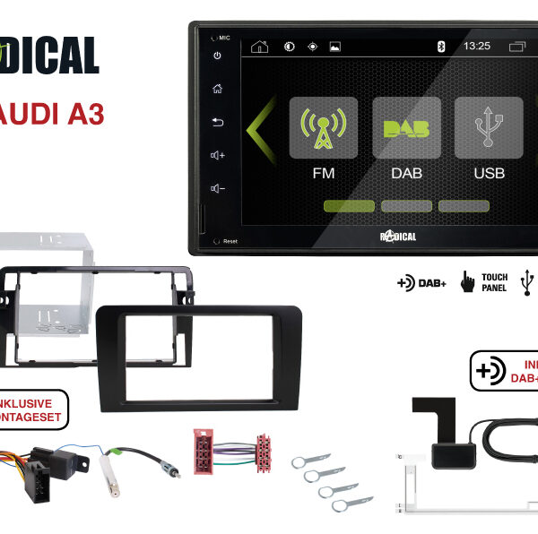Radical R-D210 2-Din DAB für Audi A3