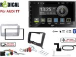 Radical R-D211 2-DIN DAB mit Montageset für Audi TT Teilaktiv
