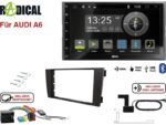 Radical R-D211 2-DIN DAB mit Montageset für Audi A6