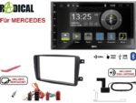 Radical R-D211 2-DIN DAB mit Montageset für Mercedes schwarz nicht lackiert