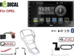 Radical R-D211 2-DIN DAB mit Montageset für R-D211 und Opel
