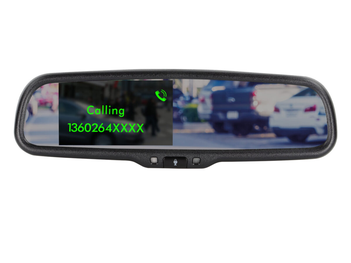 Spiegelmonitor 4.3 2x Video Eingang Bluetooth FSE – Bild 1